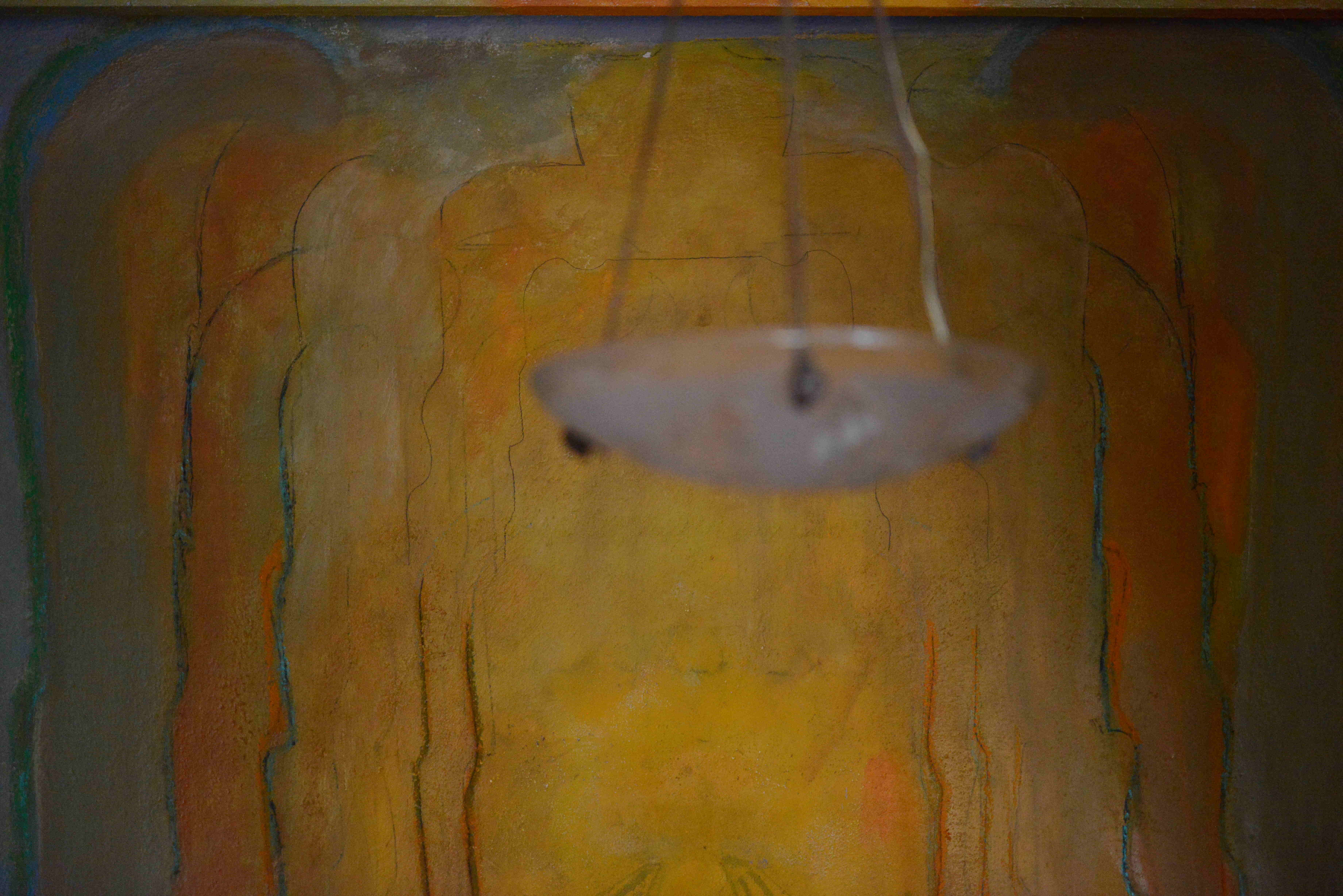 Wall painting of the sun