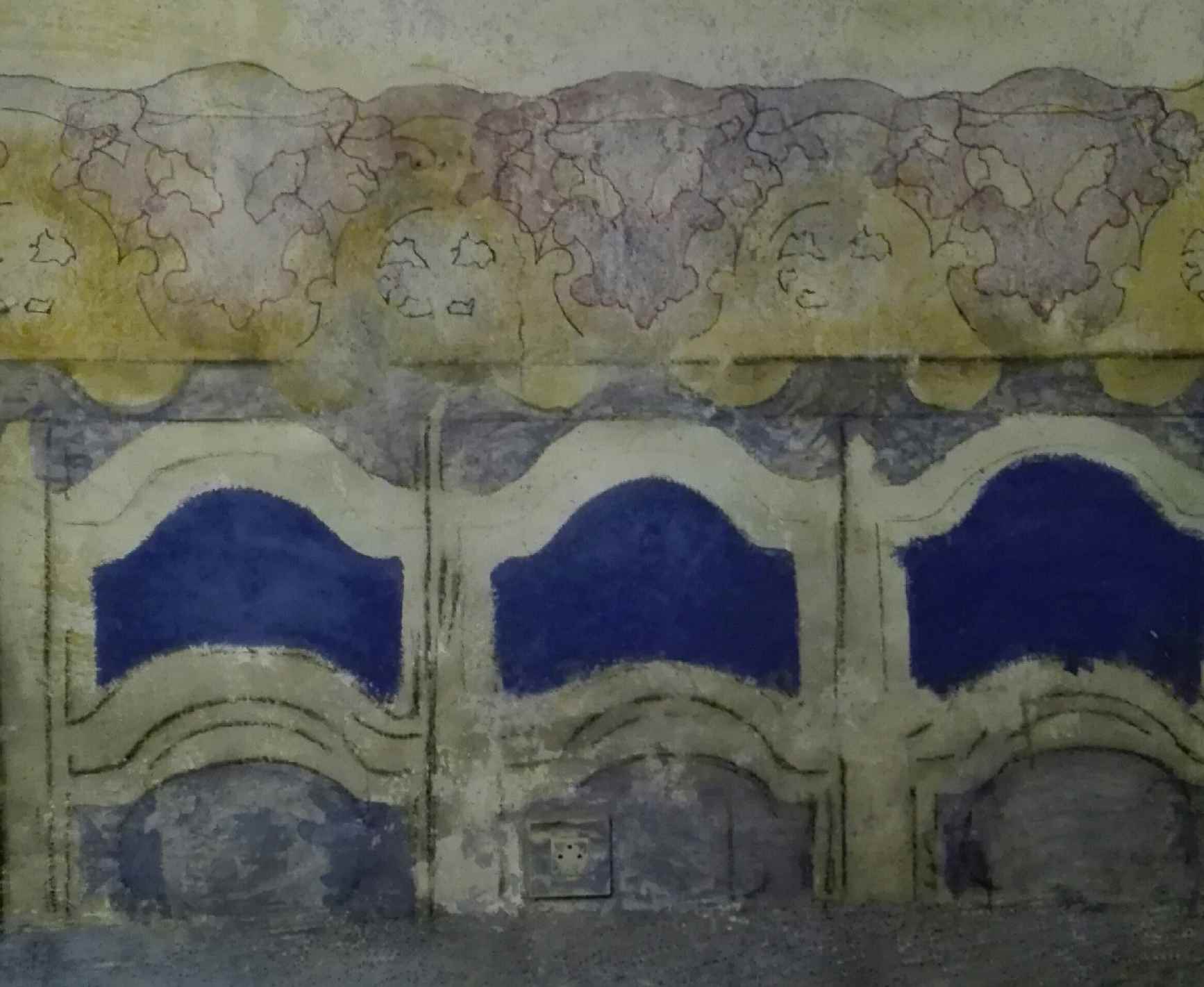 Milton Maniotis, wallpainting, τοιχογραφία, Δραπανιάς